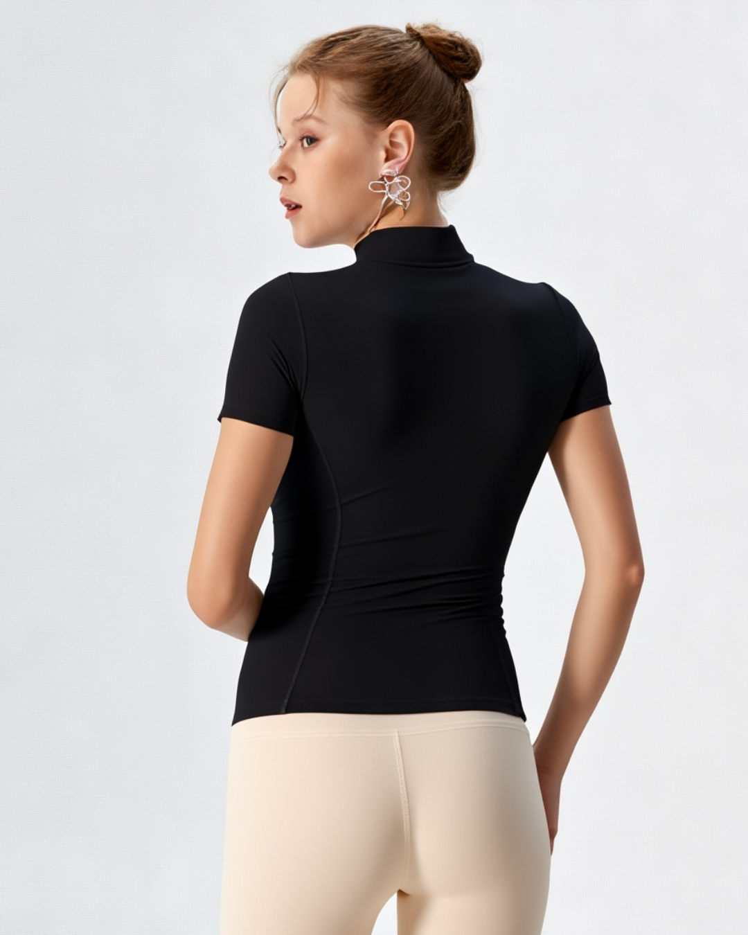 Faier Waist Length Zipper Top